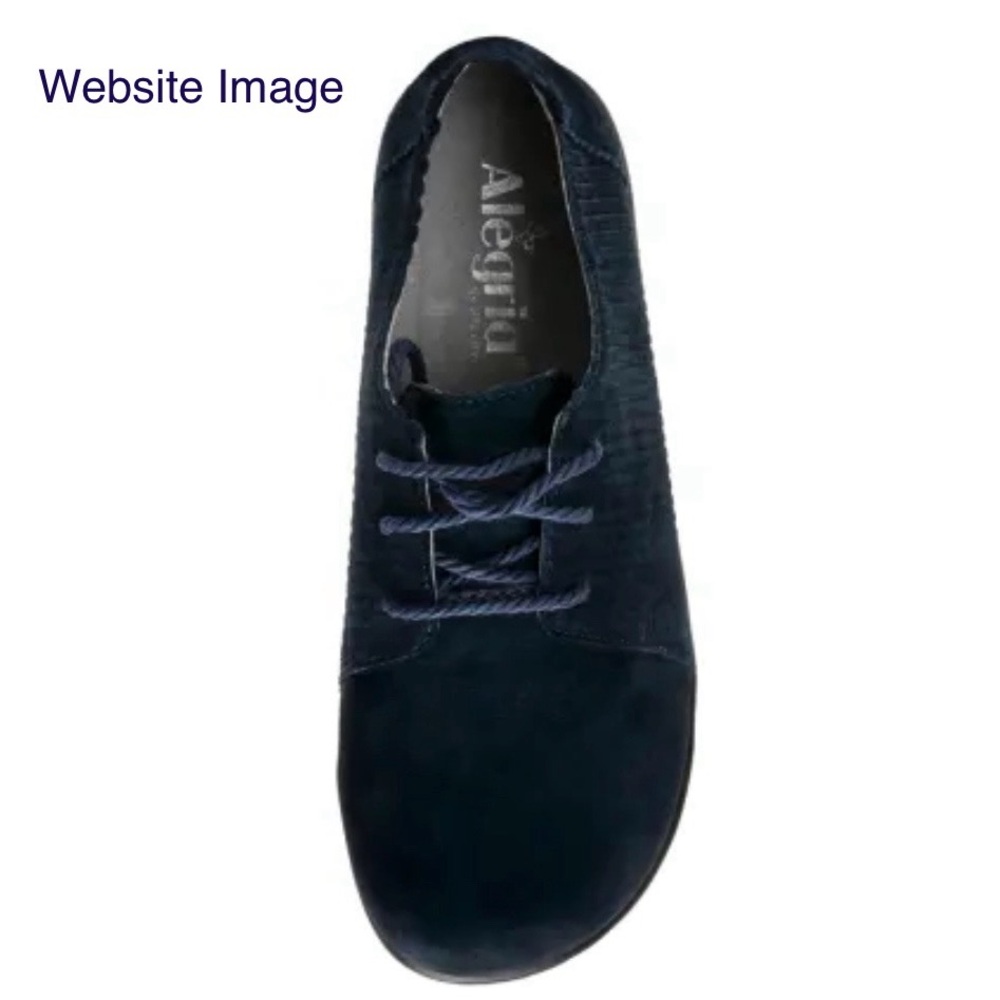 Alegria Pyper WIDE Capt Corduroy Navy Shoes